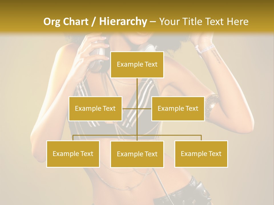 Bronzed Female Sexy PowerPoint Template