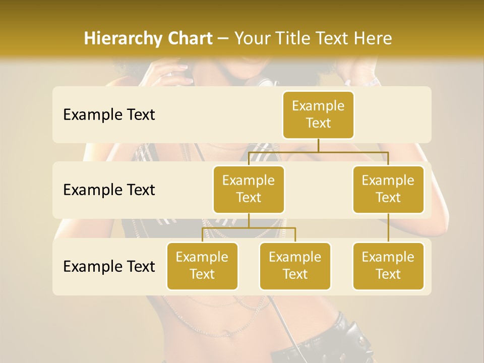 Bronzed Female Sexy PowerPoint Template