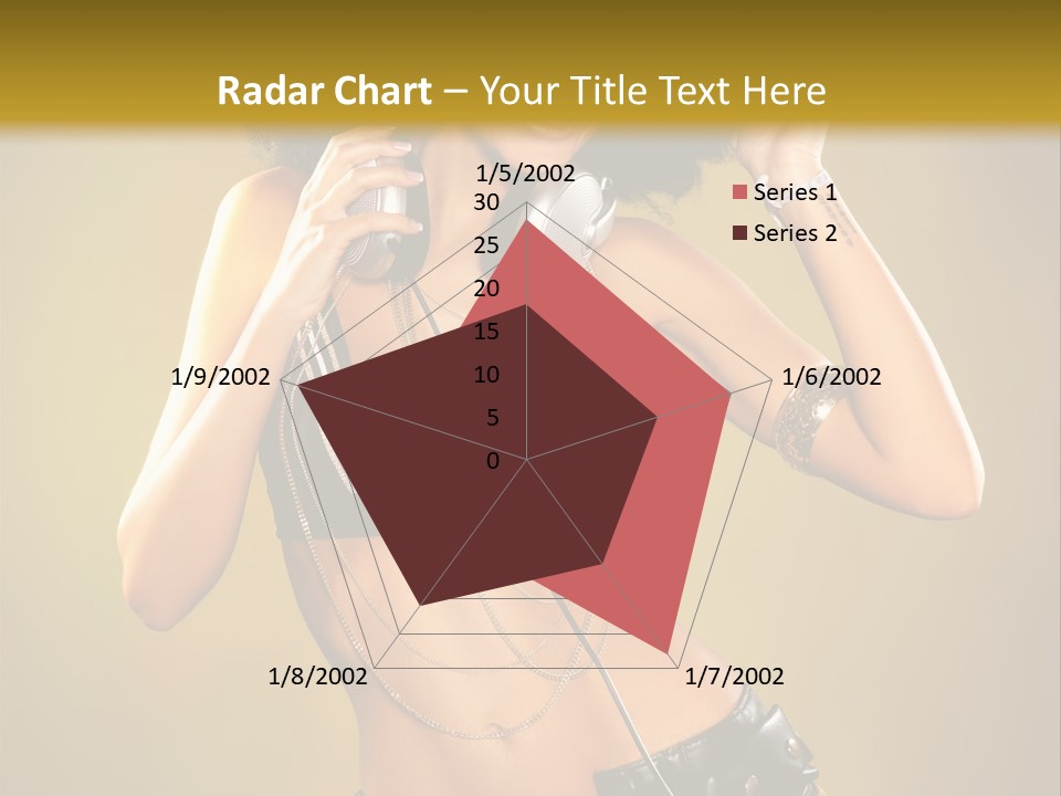 Bronzed Female Sexy PowerPoint Template