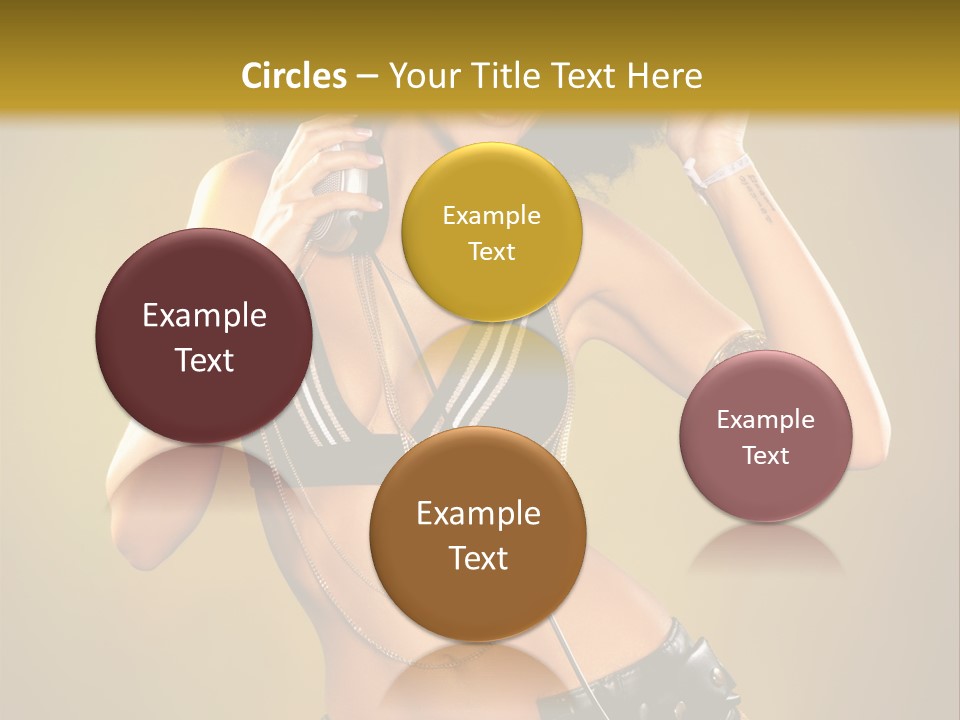 Bronzed Female Sexy PowerPoint Template