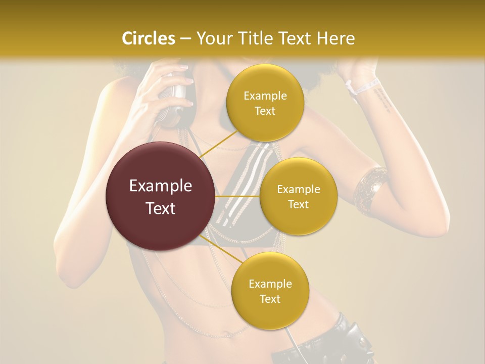 Bronzed Female Sexy PowerPoint Template