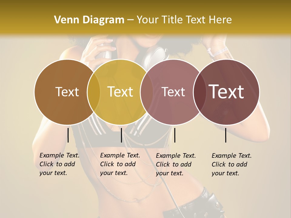 Bronzed Female Sexy PowerPoint Template