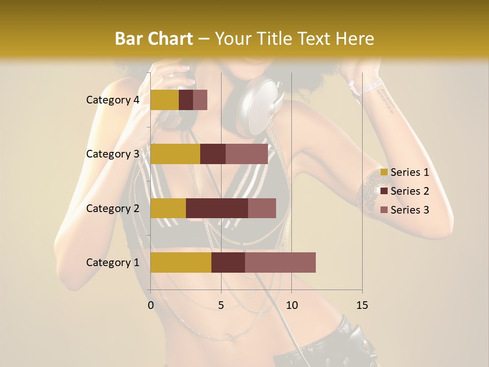 Bronzed Female Sexy PowerPoint Template
