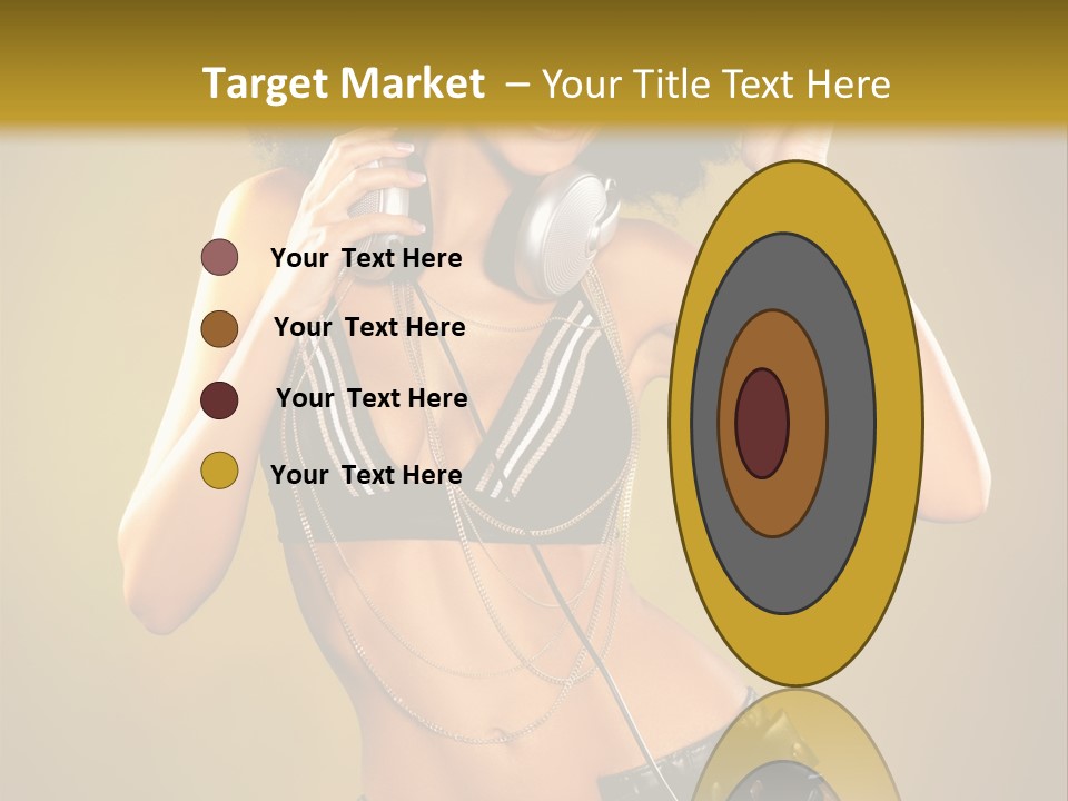Bronzed Female Sexy PowerPoint Template
