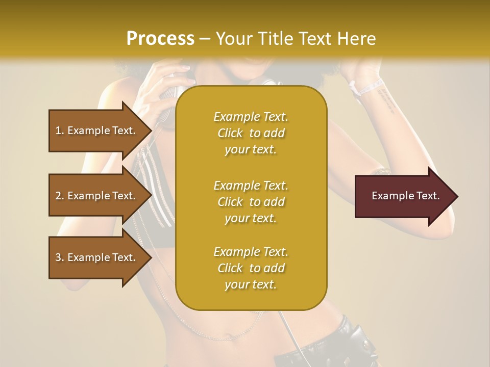 Bronzed Female Sexy PowerPoint Template