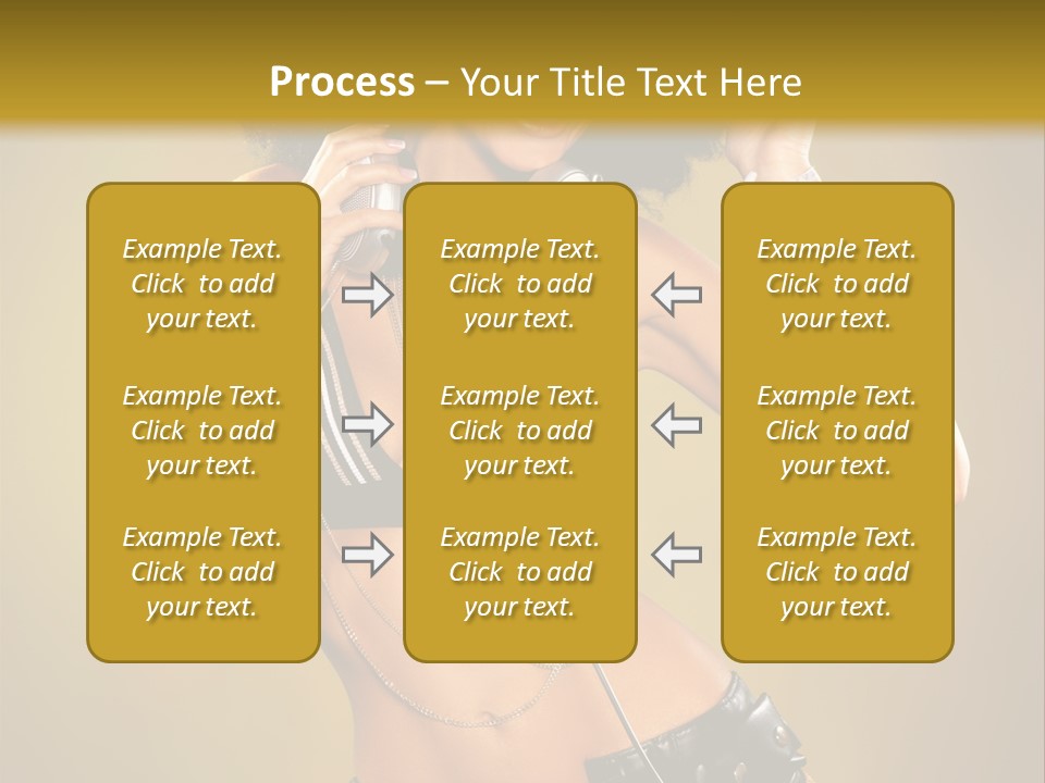 Bronzed Female Sexy PowerPoint Template