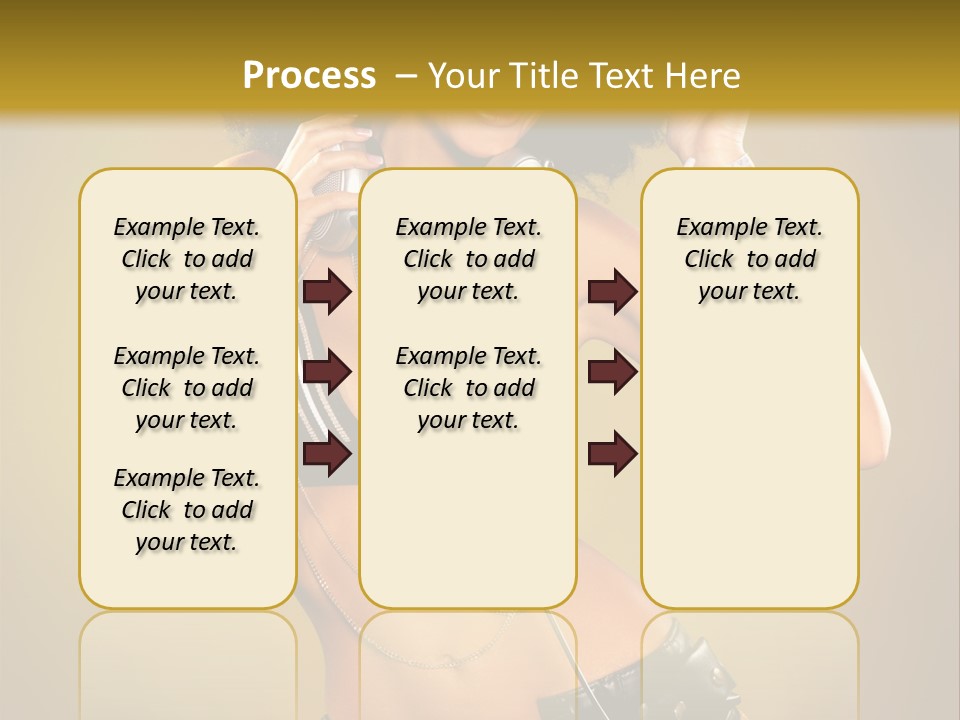 Bronzed Female Sexy PowerPoint Template