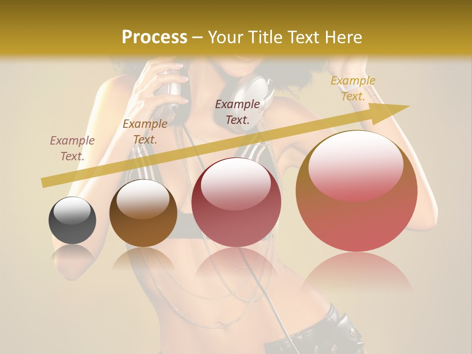 Bronzed Female Sexy PowerPoint Template