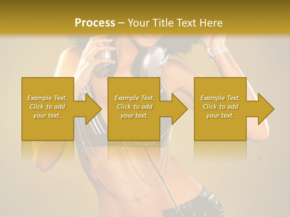 Bronzed Female Sexy PowerPoint Template