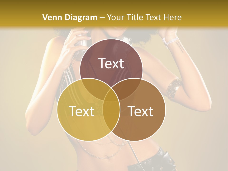 Bronzed Female Sexy PowerPoint Template