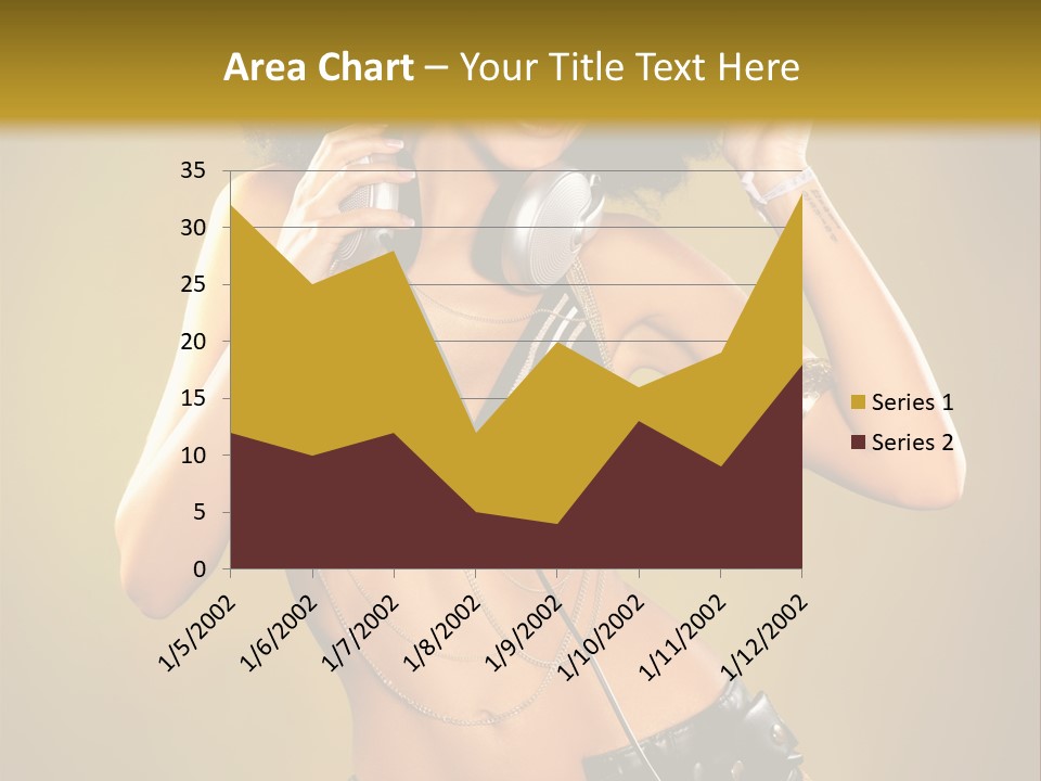 Bronzed Female Sexy PowerPoint Template