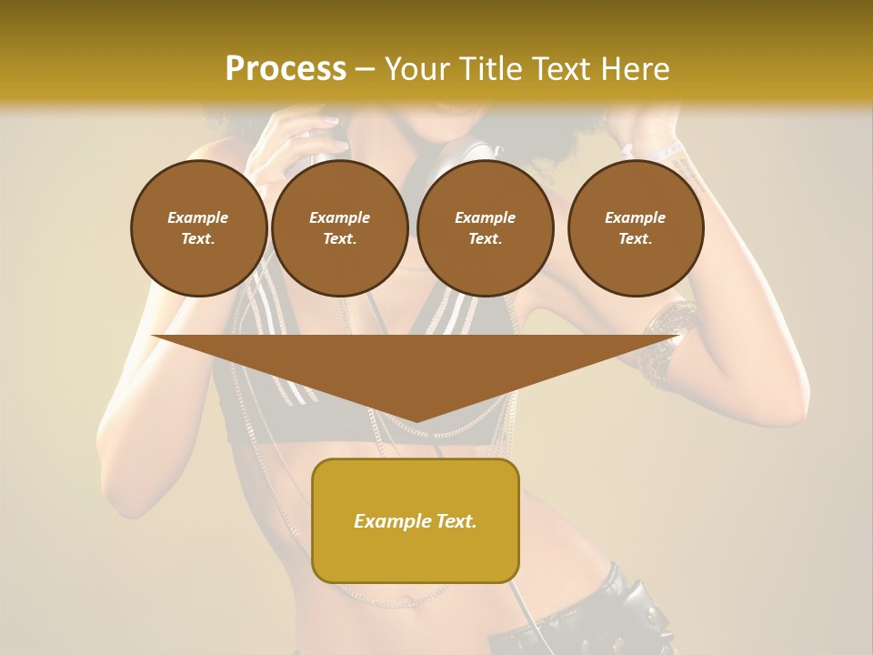 Bronzed Female Sexy PowerPoint Template