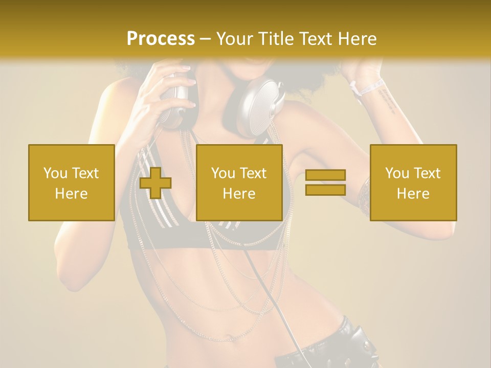 Bronzed Female Sexy PowerPoint Template