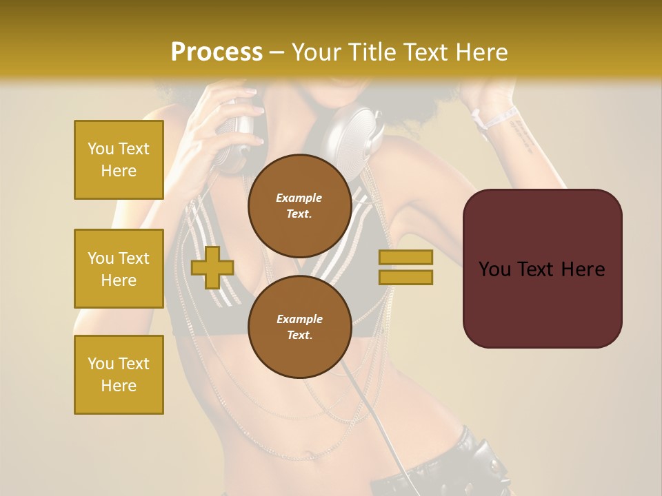 Bronzed Female Sexy PowerPoint Template
