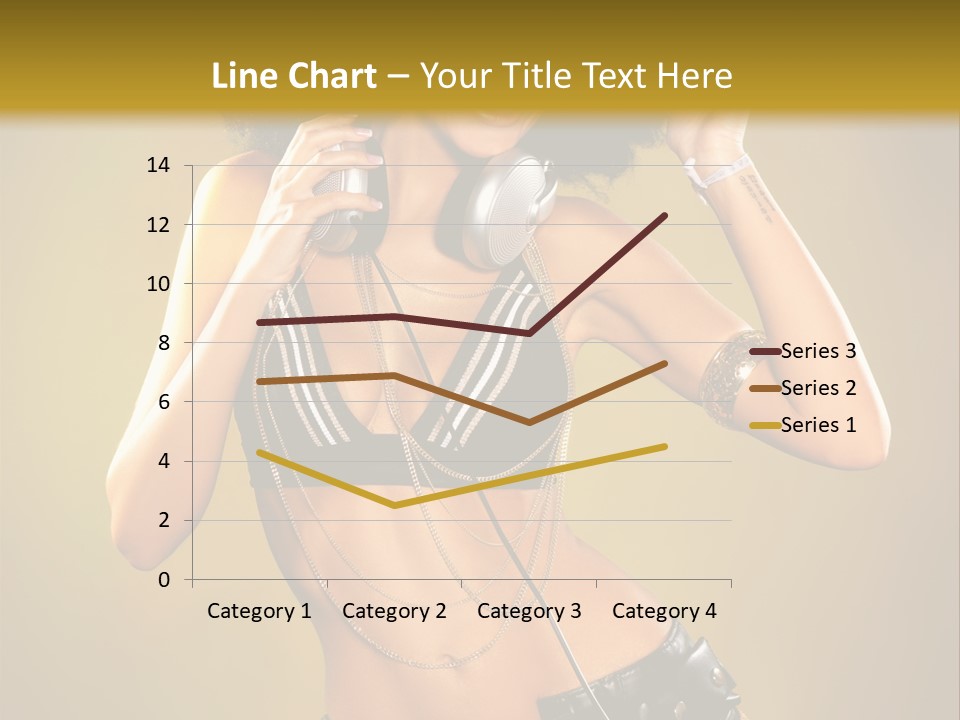 Bronzed Female Sexy PowerPoint Template