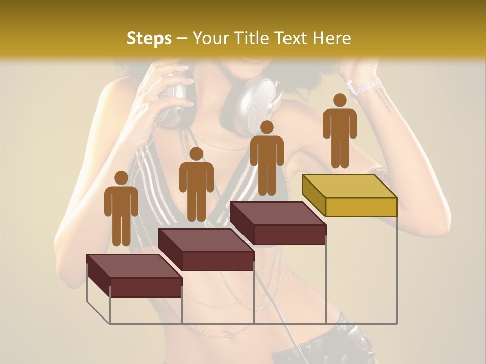 Bronzed Female Sexy PowerPoint Template