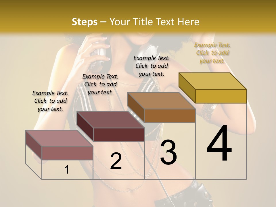 Bronzed Female Sexy PowerPoint Template