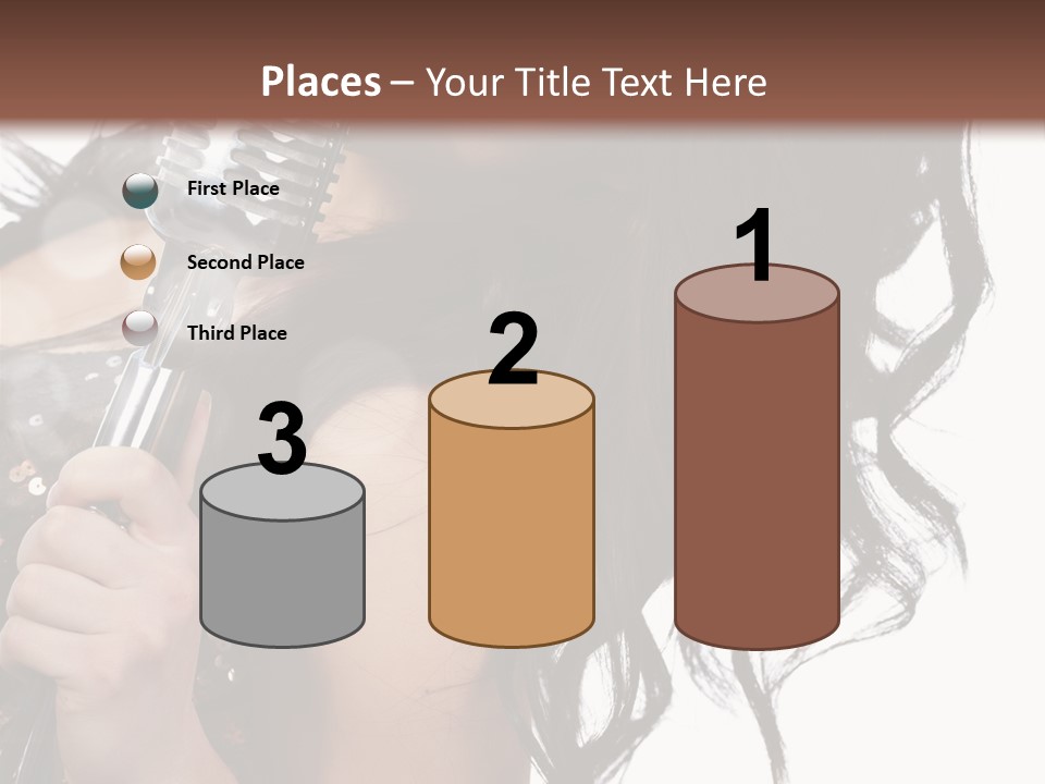 Mouth Karaoke Female PowerPoint Template