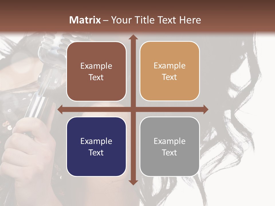 Mouth Karaoke Female PowerPoint Template