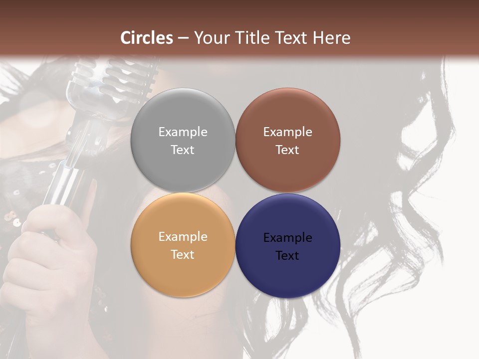 Mouth Karaoke Female PowerPoint Template