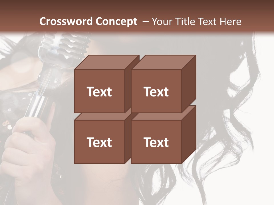 Mouth Karaoke Female PowerPoint Template