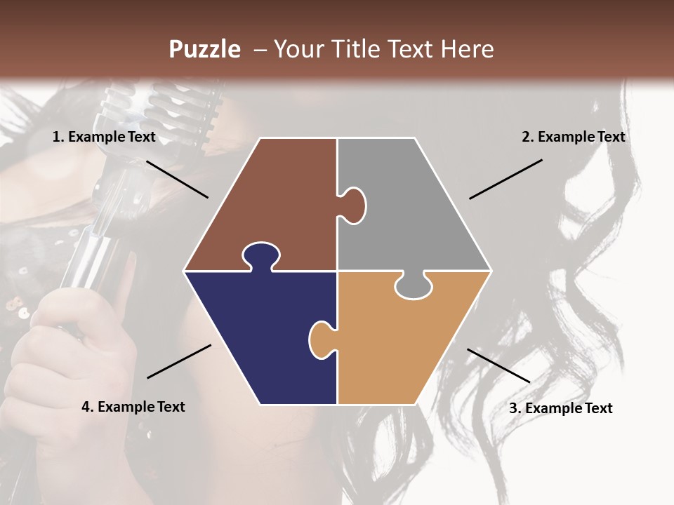 Mouth Karaoke Female PowerPoint Template