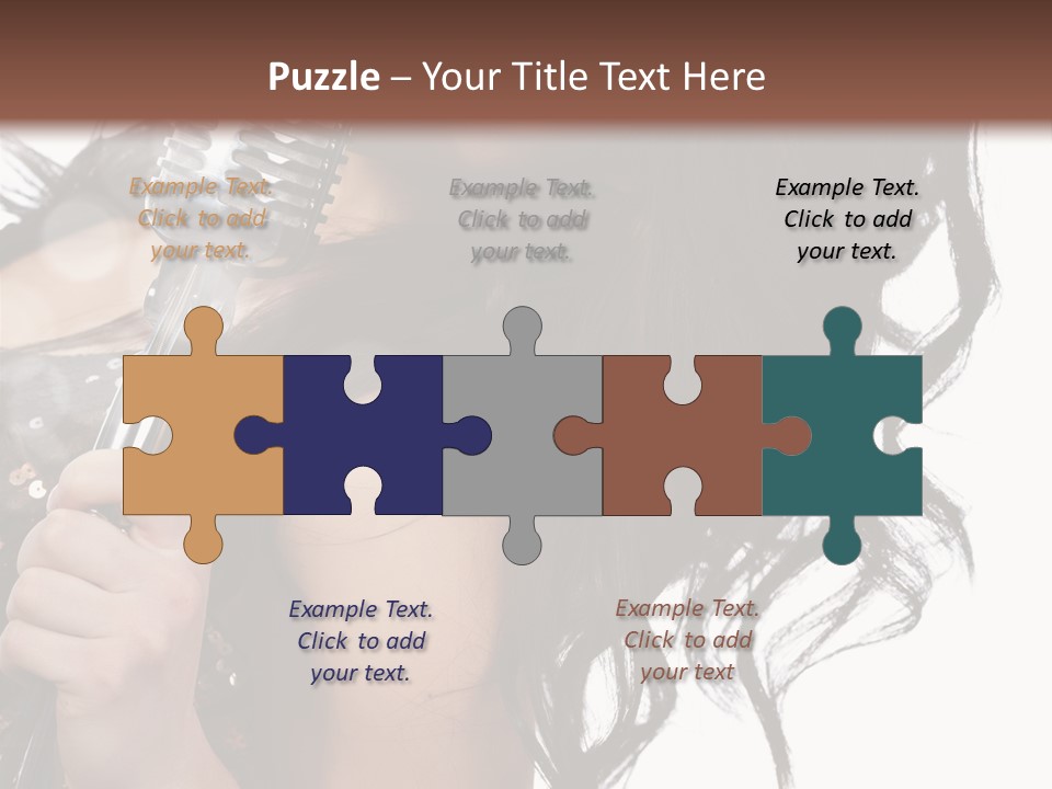 Mouth Karaoke Female PowerPoint Template