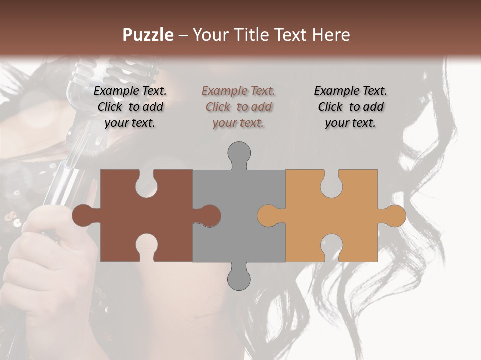 Mouth Karaoke Female PowerPoint Template