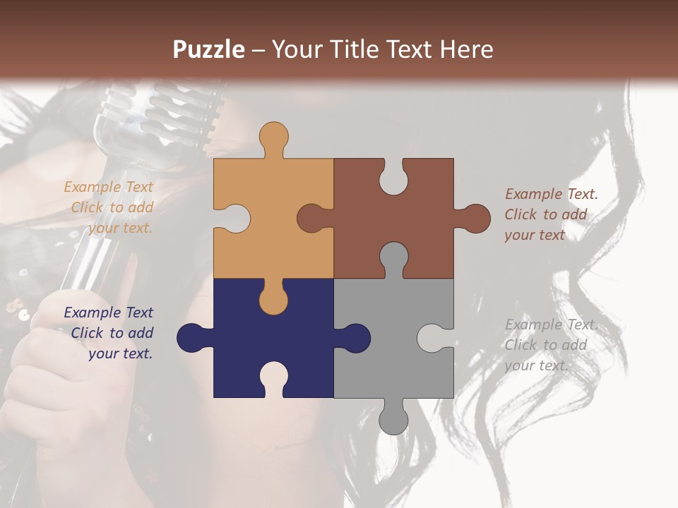 Mouth Karaoke Female PowerPoint Template