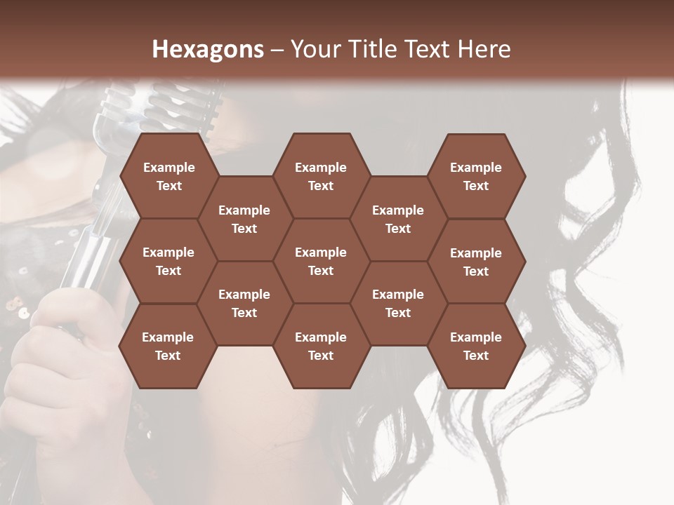 Mouth Karaoke Female PowerPoint Template