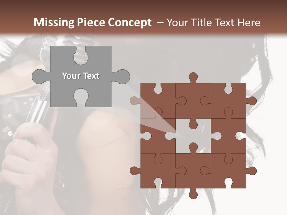 Mouth Karaoke Female PowerPoint Template