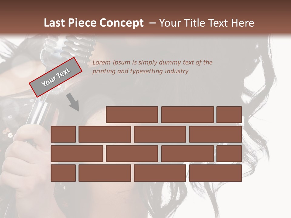 Mouth Karaoke Female PowerPoint Template