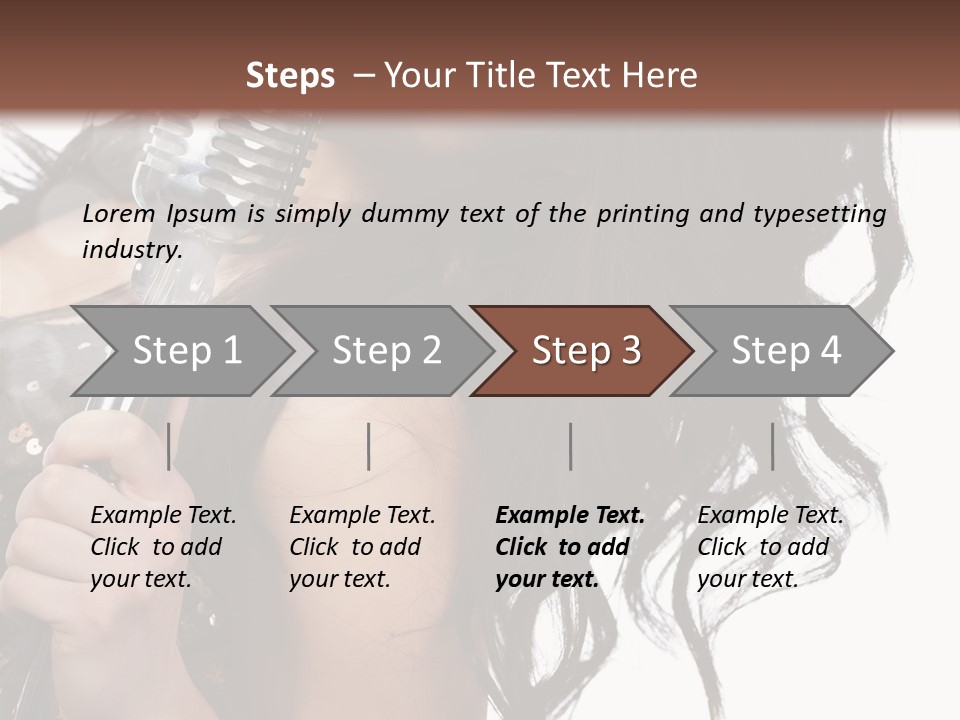 Mouth Karaoke Female PowerPoint Template