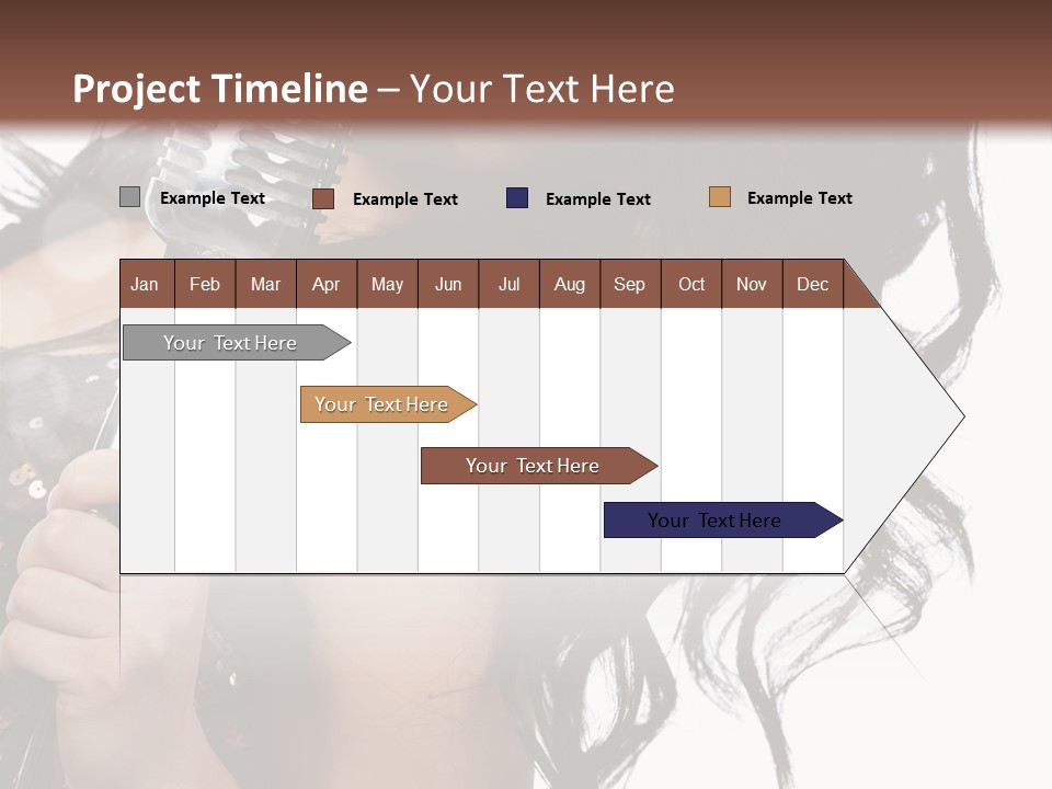 Mouth Karaoke Female PowerPoint Template