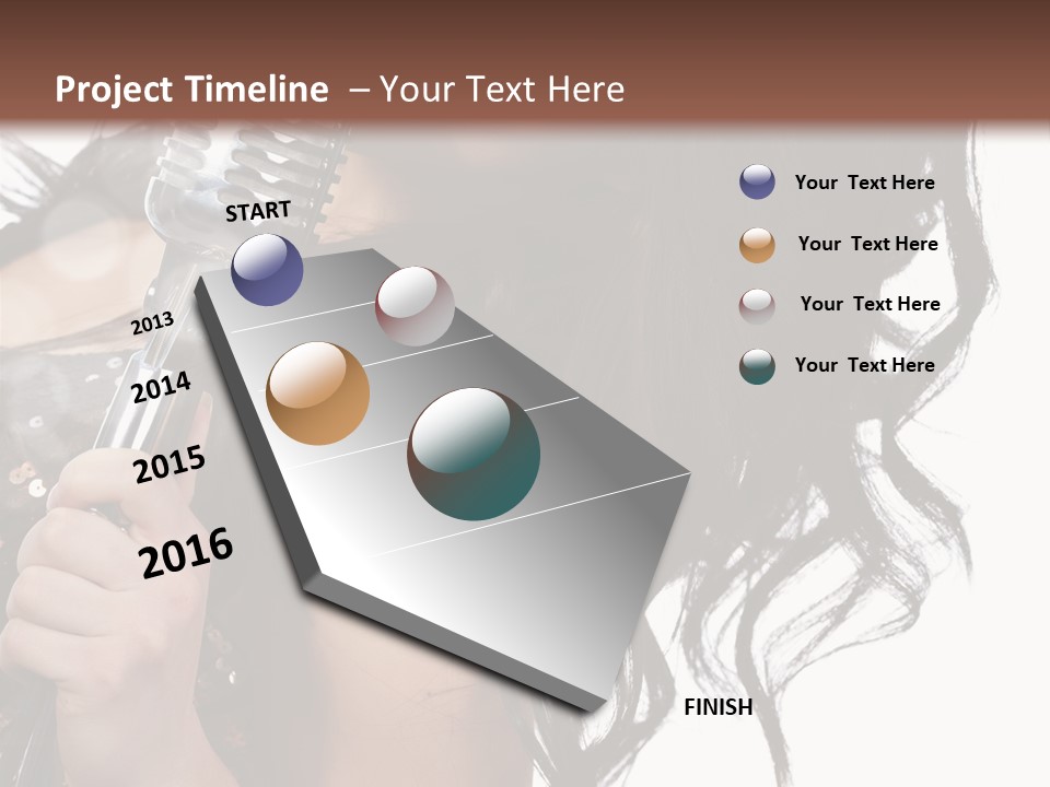 Mouth Karaoke Female PowerPoint Template