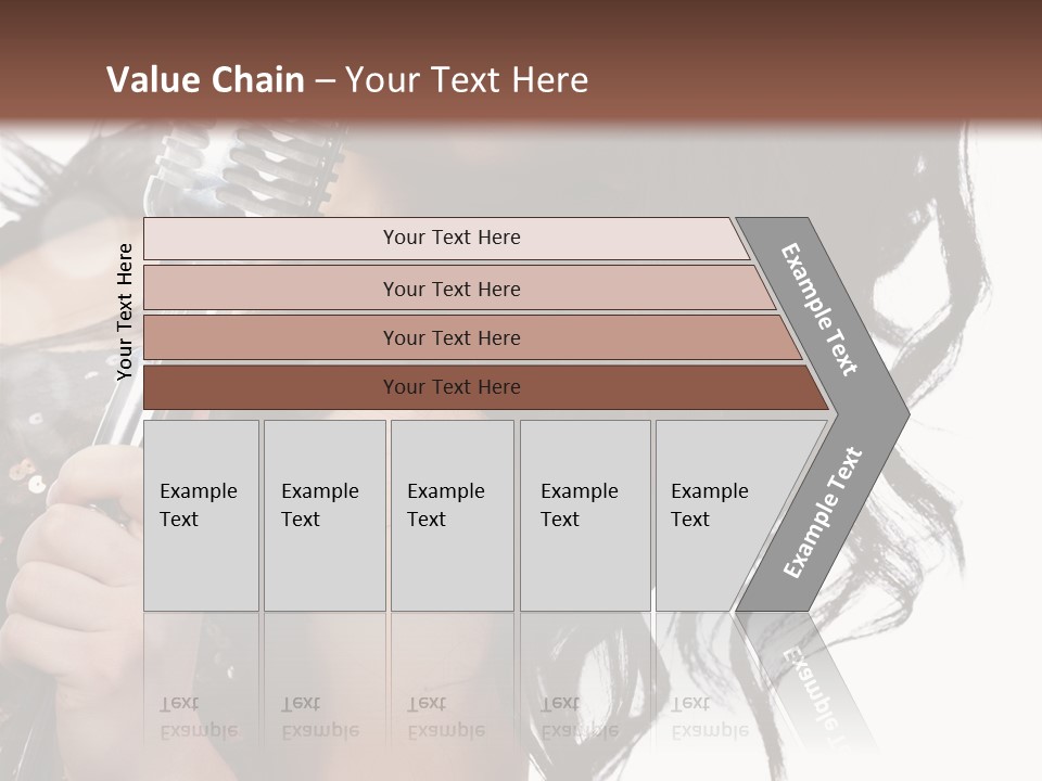 Mouth Karaoke Female PowerPoint Template