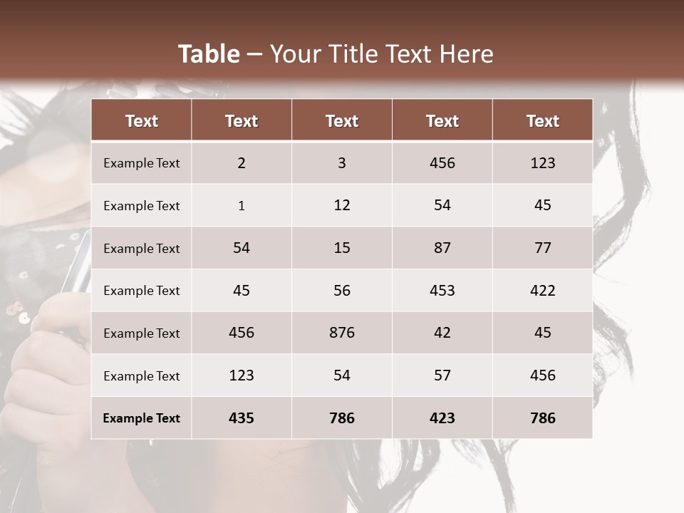 Mouth Karaoke Female PowerPoint Template