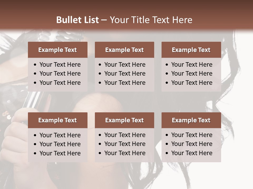 Mouth Karaoke Female PowerPoint Template