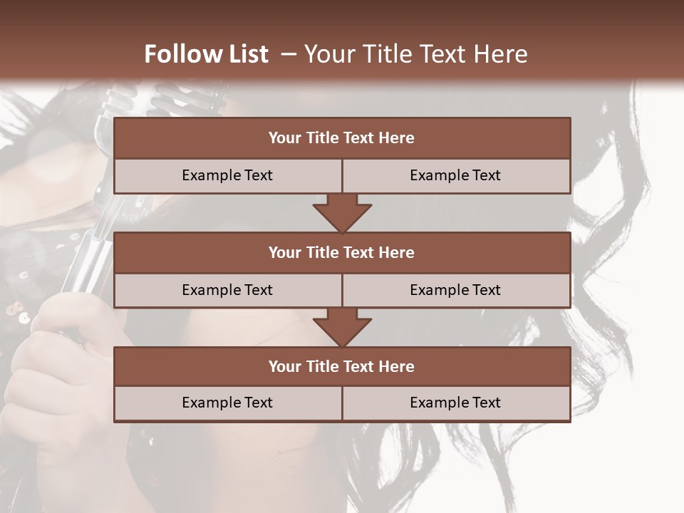 Mouth Karaoke Female PowerPoint Template