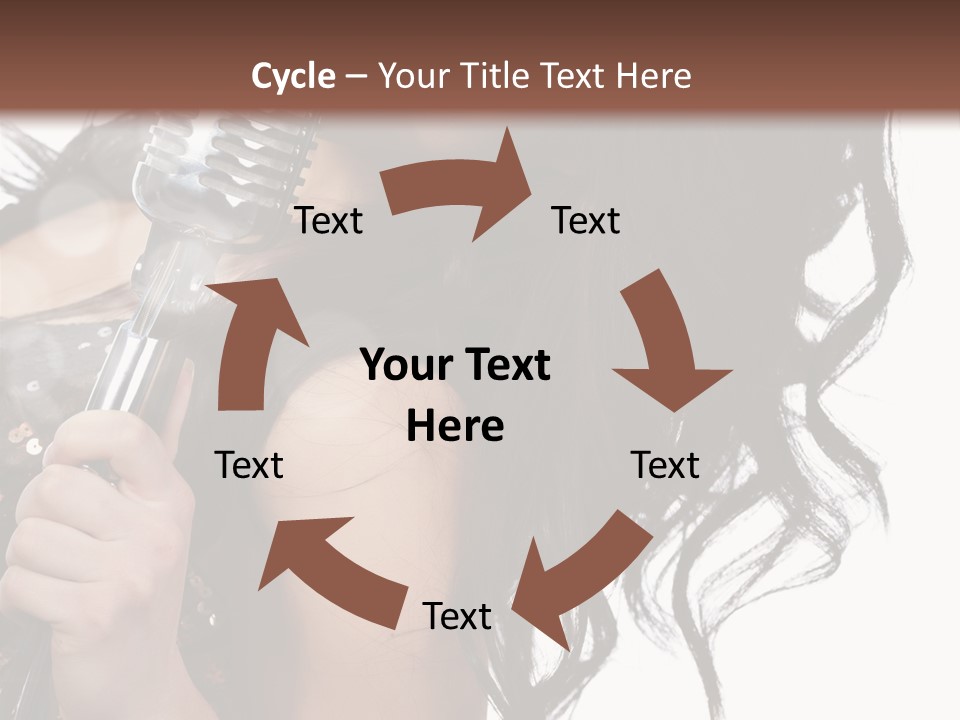 Mouth Karaoke Female PowerPoint Template