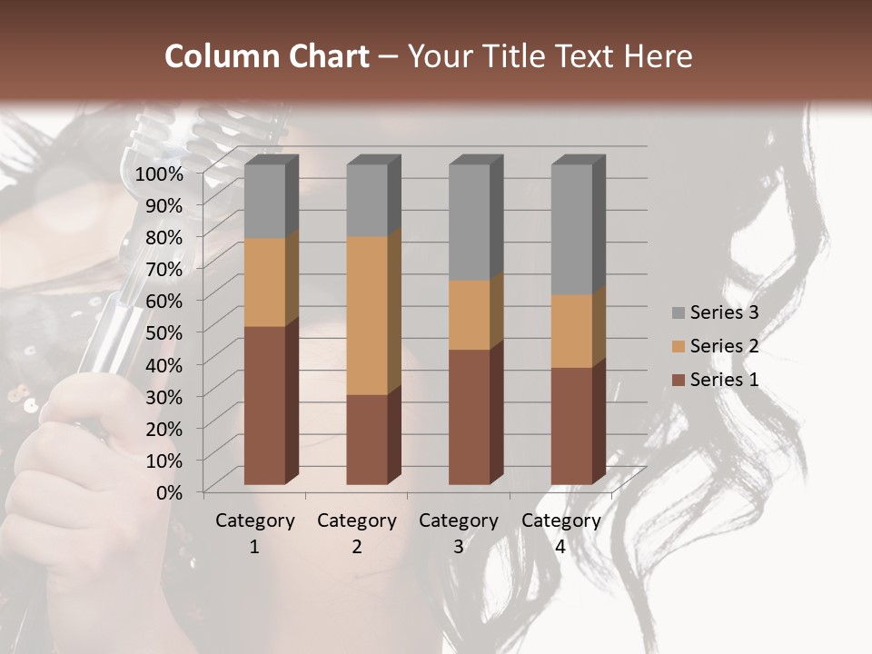 Mouth Karaoke Female PowerPoint Template