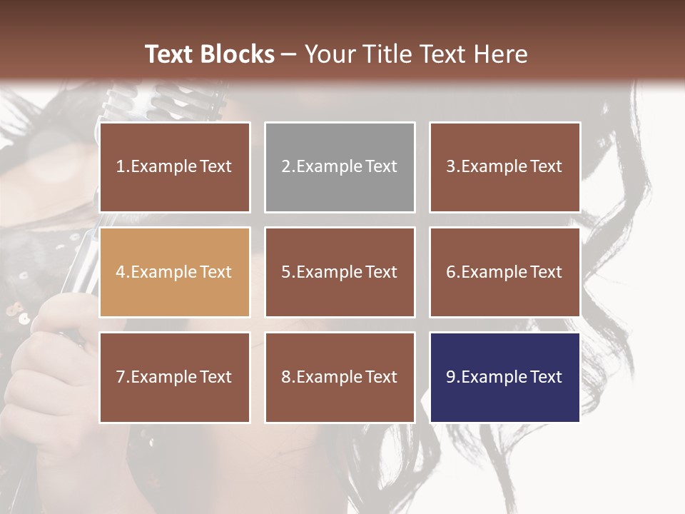 Mouth Karaoke Female PowerPoint Template