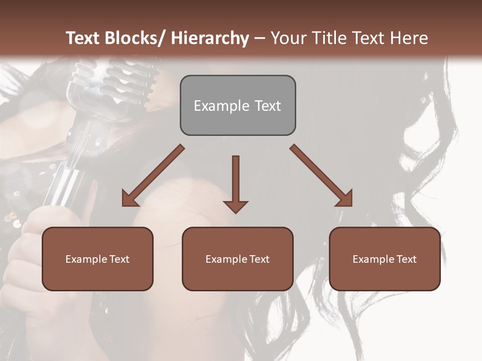 Mouth Karaoke Female PowerPoint Template