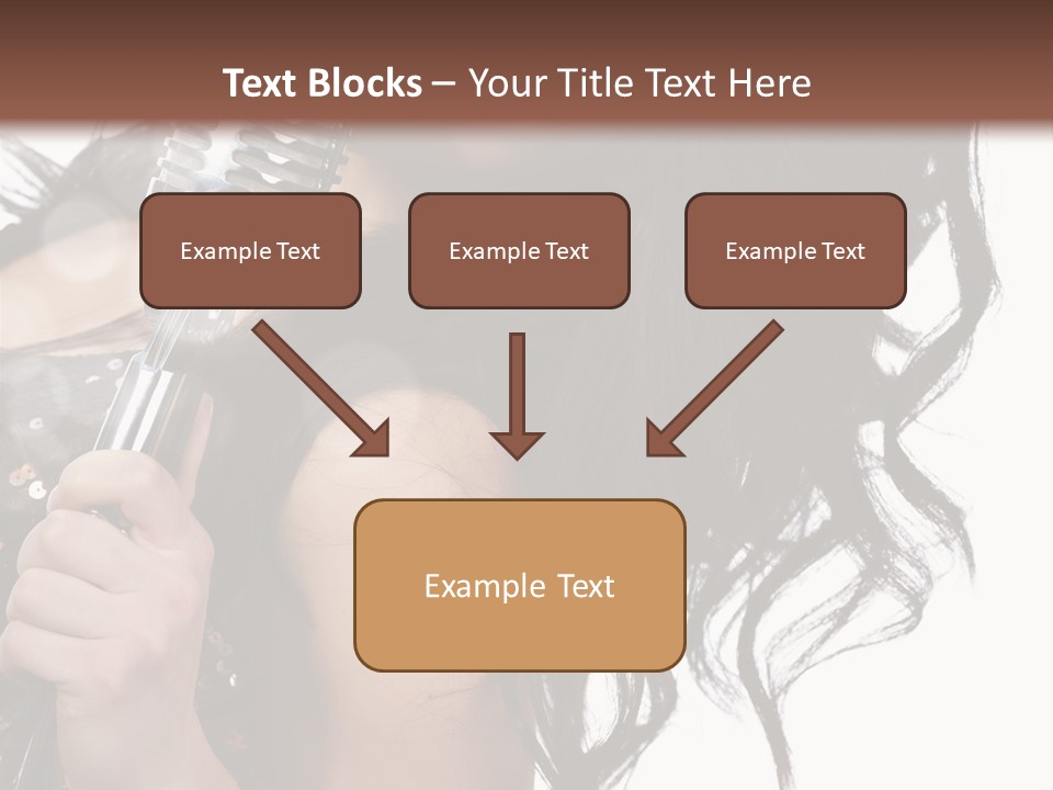 Mouth Karaoke Female PowerPoint Template