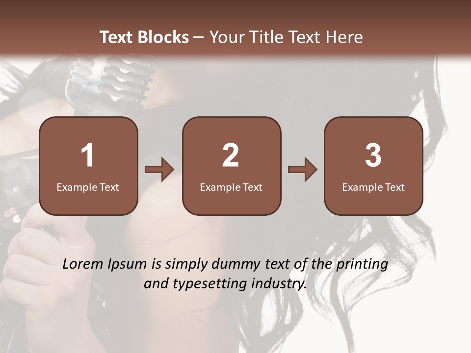 Mouth Karaoke Female PowerPoint Template