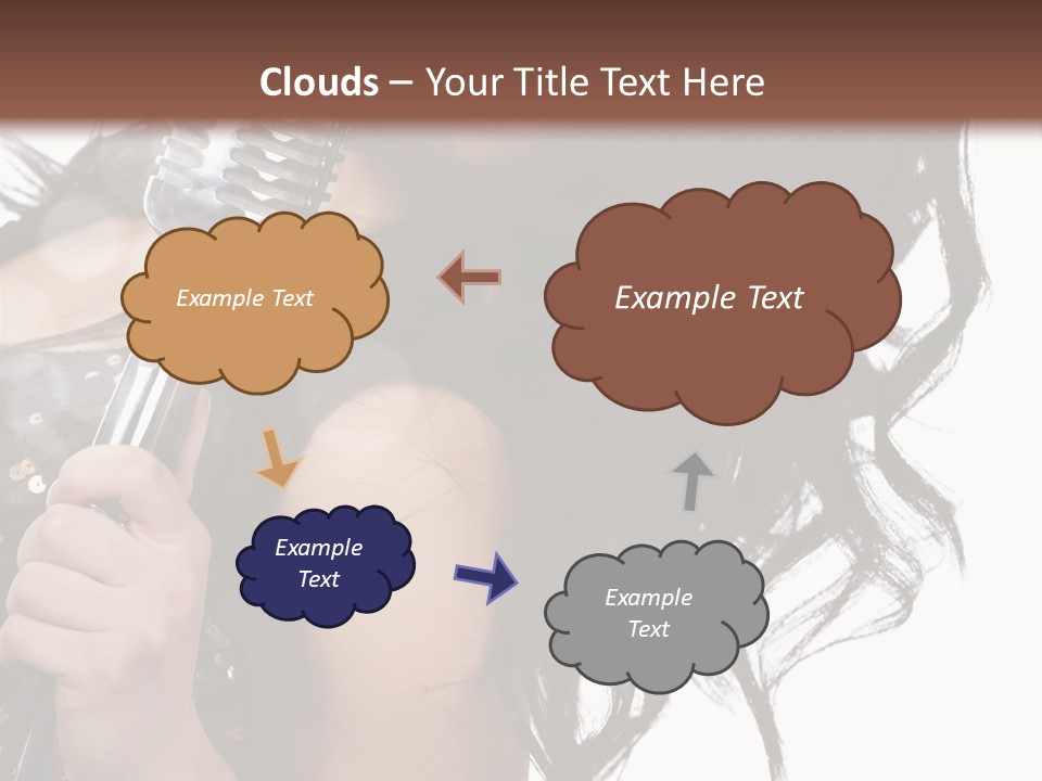 Mouth Karaoke Female PowerPoint Template