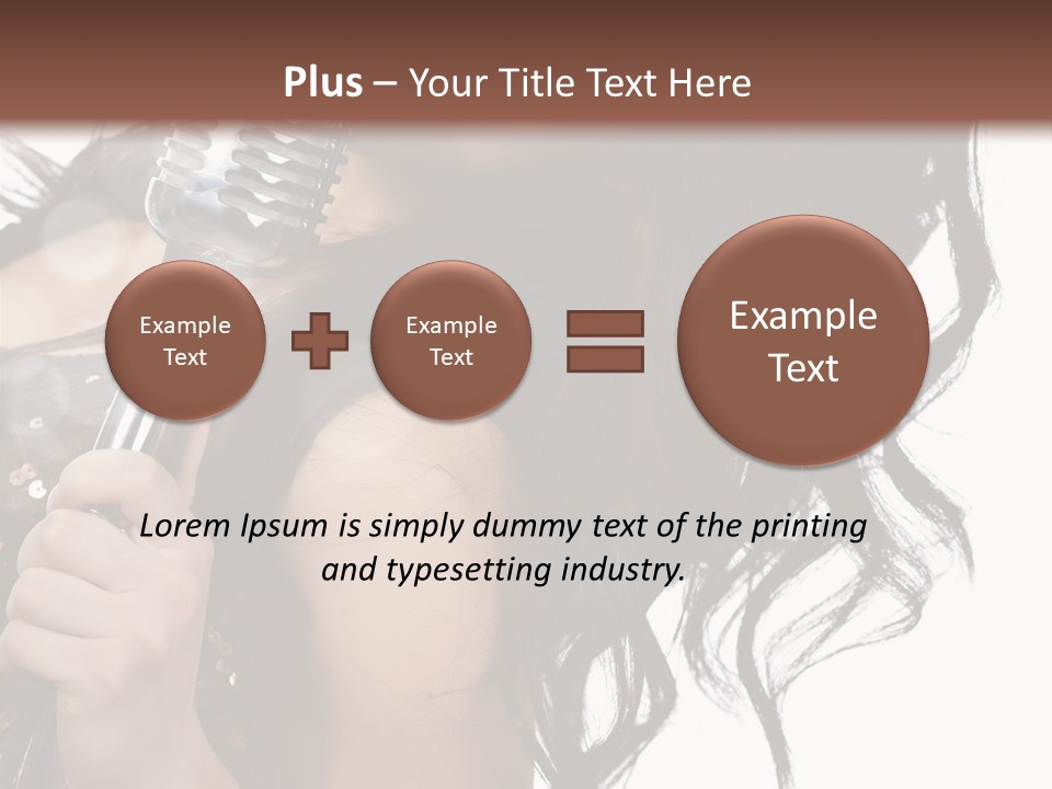 Mouth Karaoke Female PowerPoint Template