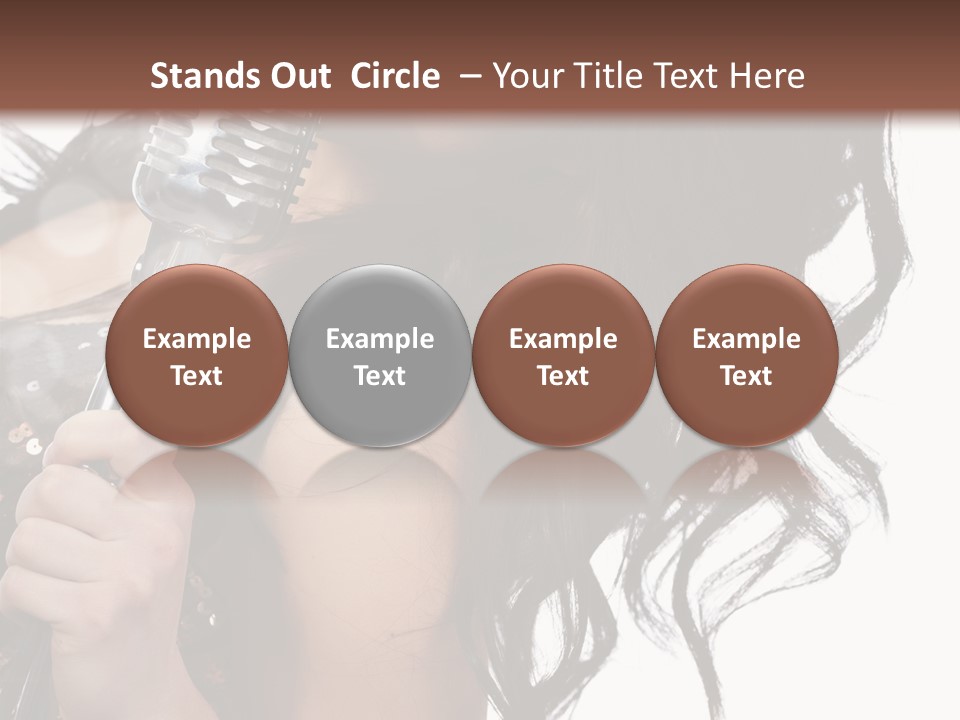 Mouth Karaoke Female PowerPoint Template