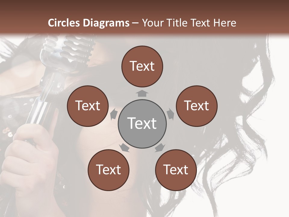 Mouth Karaoke Female PowerPoint Template
