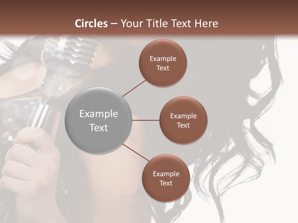 Mouth Karaoke Female PowerPoint Template